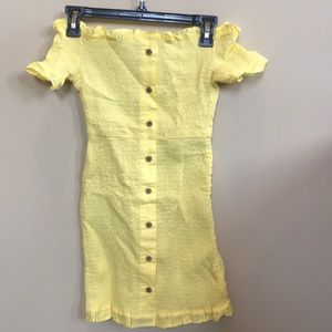 white shirring button detail bardot bodycon dress